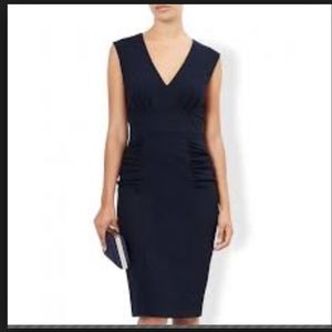 MONSOON Sasha Navy Hourglass Pencil Sheath Dress